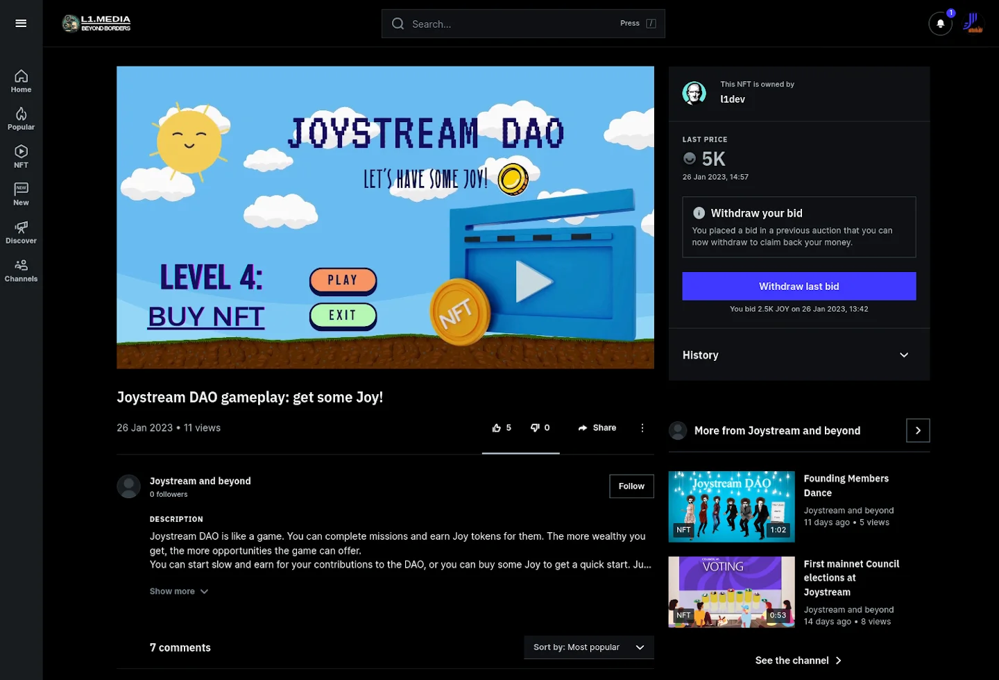 illustration of the l1.media platform homepage